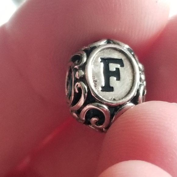 Relisted - Chamilia Authentic Sterling Silver Charm Initially Speaking F - Picture 3 of 16